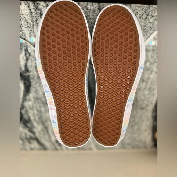 Vans Pride Sneakers - Red, Yellow, Blue, Green Rainbow Pride - Picture 4 of 5